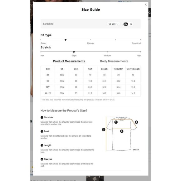 NEW SHEIN Girls Solid Round Neck Tee Size 11-12Y - Picture 6 of 8